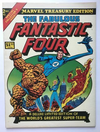 Marvel Treasury Edition 2 Fantastic Four (dec 1974) Jack Kirby Vf