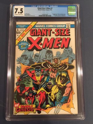 Giant - Size X - Men 1 ([july] 1975,  Marvel) Cgc 7.  5
