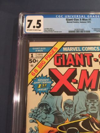 Giant - Size X - Men 1 ([July] 1975,  Marvel) CGC 7.  5 3