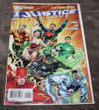 Dc Comics Justice League 1 The 52 Signed By Jim Lee