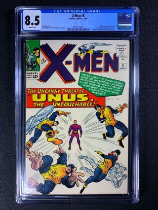 X - Men 8 Cgc 8.  5 (1964) - 1st Appearance Of Unus The Untouchable