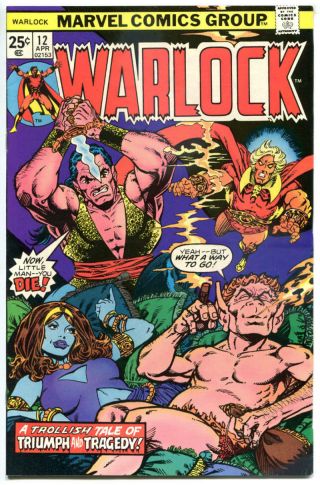 Warlock 12,  Vf,  Power Of,  Jim Starlin,  Origin Star Thief,  1972,  Bronze Age