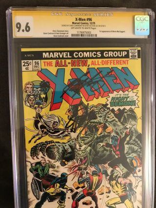 X - Men 96 Cgc 9.  6 Ss (signature Series) Signed By Stan Lee & Chris Claremont