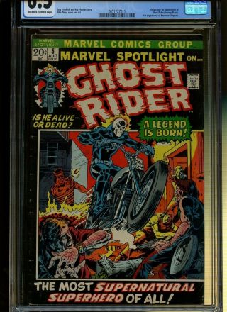 Marvel Spotlight 5 CGC 6.  5 |Marvel 1972| Origin & 1st Ghost Rider - Johnny Blaze 2
