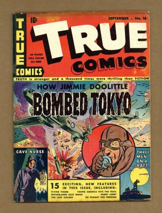 True Comics 16 1942 Gd/vg 3.  0