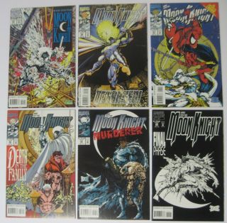 Marc Spector Moon Knight 55 - 60 Marvel Comics Run Of Stephen Platt Art Issues