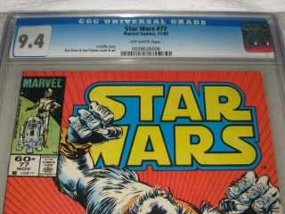 Marvel Star Wars 77,  11/1983,  Cgc 9.  4,  Ow