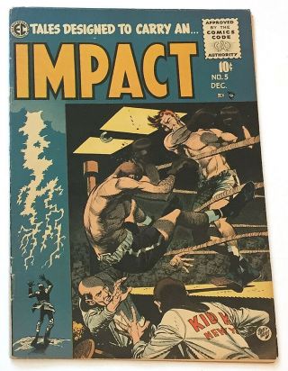 Impact 5 (jack Davis Cover Art,  Last Issue Of Series,  Ec 1955)