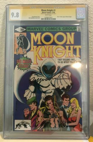 Moon Knight 1 Cgc 9.  8 Nm/mt 1980 Signed By Bill Sienkiewicz