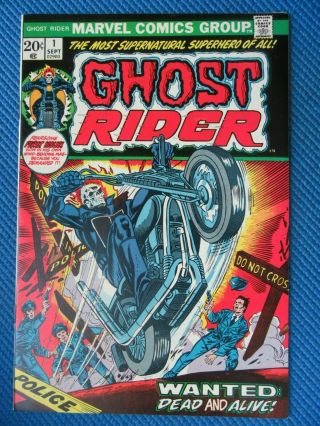 Ghost Rider 1 - (vf/nm) - 1st App Of The Son Of Satan - 1st Issue - White Pages