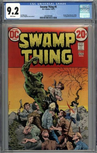 Swamp Thing 5 Cgc 9.  2 Nm - Bernie Wrightson Art White Pages