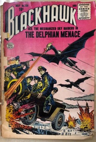 Blackhawk 100 (1956) Quality Comics G/vg