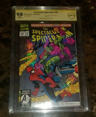 Spectacular Spider - Man 200 Comic Book Cbcs 9.  8 Signed By Stan Lee (cgc,  Pgx)