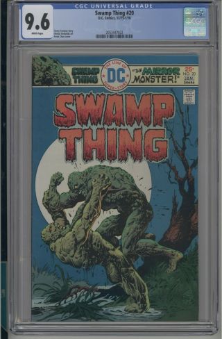 Swamp Thing 20 Cgc 9.  6 Nm,  White Pages Dc 1976