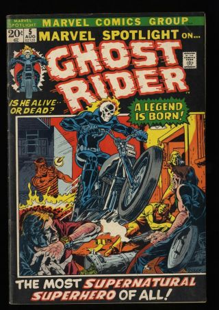 Marvel Spotlight 5 Vg/fn 5.  0 1st Ghost Rider