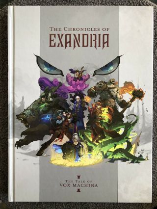 SIGNED CAST Critical Role Chronicles Exandria First hardcover edition of fan art 2