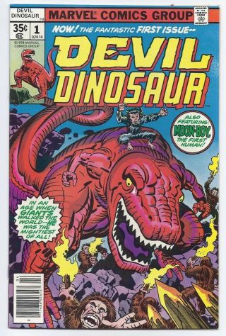 Vintage Marvel Devil Dinosaur (1978 Series) 1 1st Appearance Origin Moon Boy 70s