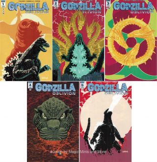 Godzilla Oblivion (5) Issue Comic Set 1 2 3 4 5 Idw 1st Print