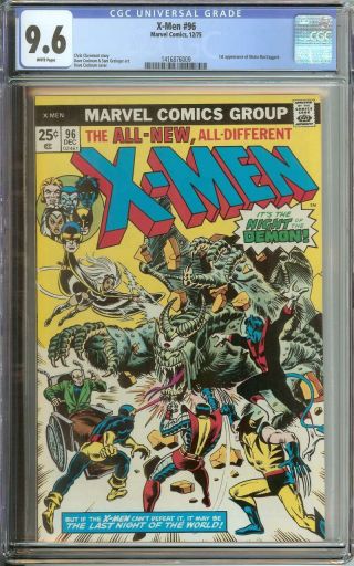 X - Men 96 Cgc 9.  6 White Pages