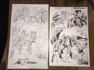 John Buscema Comic Art Page Punisher War Zone Marvel,  Prelim Pencils