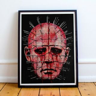 Hellraiser Pinhead Clive Barker Horror Fine Art Print