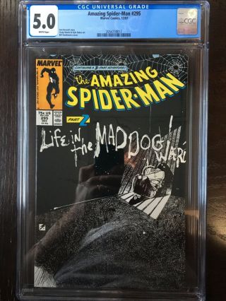 Marvel Comics Spider - Man 295 Cgc Grade 5.  0 (12/87)