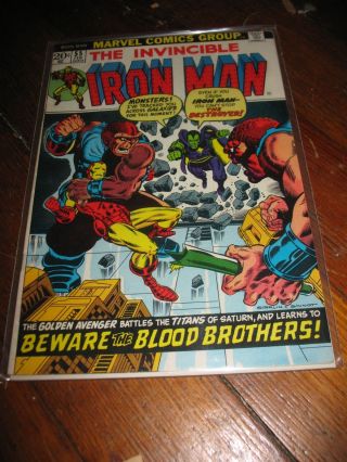 Iron Man 55 (thanos,  Starfox & Drax 1st App) Fine Marvel Comics 1973
