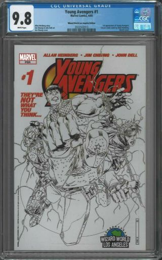 Young Avengers 1 Cgc 9.  8 Wizard World La 1st Appearance Kate Bishop