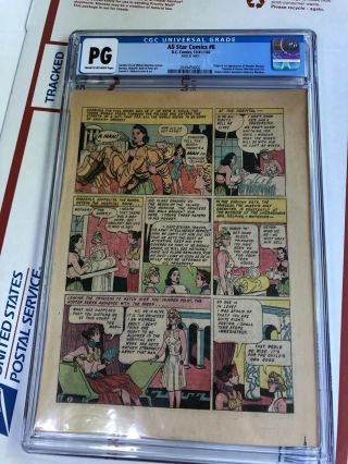 All Star Comics 8 Cgc Page 32 Dc 1941 1st Wonder Woman