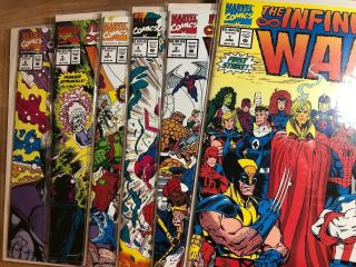 Marvel Comics 1st Print Infinity War 1 - 6 Full Run Vf/nm Thanos Avengers Endgame