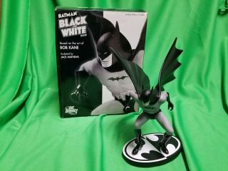 Dc Direct Batman Statue Black And White Series Bob Kane 2203 / 3000 5b2