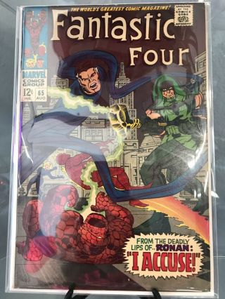 Fantastic Four 65 (aug 1967,  Marvel) 1st Ronan