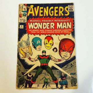 The Avengers 9 First Appearance Of Wonder Man Marvel Comics 1964 Key Issue