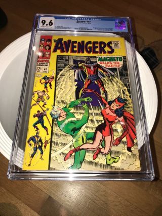 Avengers 47 Cgc 9.  6 Nm,  1st Dane Whitman Black Knight Oww Pages