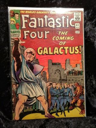 Fantastic Four 48 (vol.  1) 1st App Silver Surfer & Galactus March 1966 Vg 4.  0