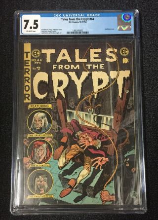 Tales From The Crypt 44 Cgc 7.  5 1954 Golden Age Horror Guillotine Cover