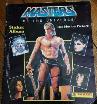 1987 Vintage Masters Of The Universe The Motion Picture Panini Sticker Album