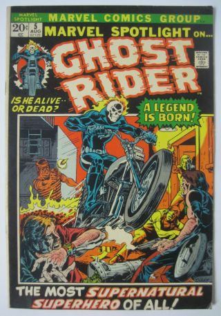 Marvel Spotlight 5 Ghost Rider 1st Appearance Marvel Comics 1972