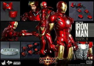 Hot Toys Iron Man Mark Iii 3 Mms256d07 Diecast 1/6 Figure Avengers Movie Mk3