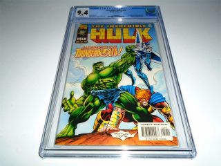 Incredible Hulk 449 Cgc 9.  4 White Pages 1st Appearance Of Thunderbolts Red Hot