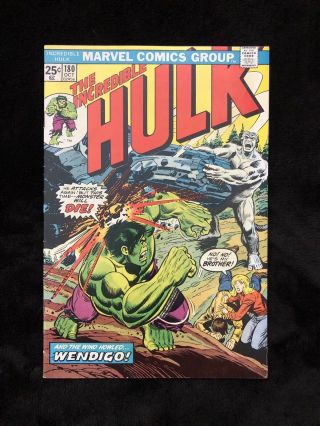 Incredible Hulk 180 With Marvel Value Stamp 1st App Wolverine Cameo.  (fn/vf).
