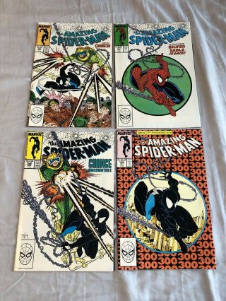 Spiderman 298,  299,  300,  301 - 328 Todd McFarlane Full Run Comic Books 8