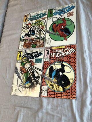 Spiderman 298,  299,  300,  301 - 328 Todd McFarlane Full Run Comic Books 9