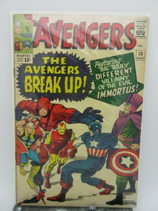 Marvel The Avengers 10 (1964) Fine - 5.  5 1st Appearance Immortus
