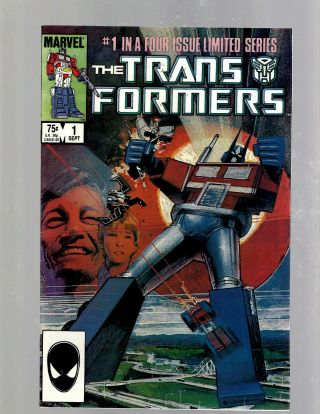 Transformers 1 Vf/nm Marvel Comic Book Bumble Bee Optimus Prime Megatron J450