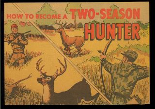 How To Become A Two - Season Hunter Nn Not In Guide Giveaway Comic 1950’s Vg -