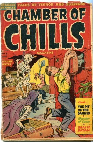 Chamber Of Chills 7 1952 Pre Code Witches Tales Comics N.  Y.