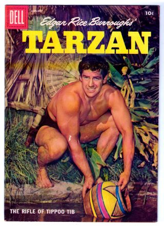 Edgar Rice Burroughs Tarzan 100 In Vf A Dell 1958 Silver Age Jungle Comic