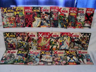 X - Men 15 - 40 (miss.  30) Set 28 Banshee,  35 Spider - Man Marvel Comics (s 11426)