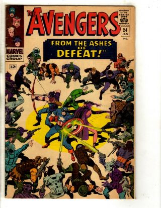 Avengers 24 Vf Marvel Comic Book Captain America Quicksilver Scarlet Witch Fh2